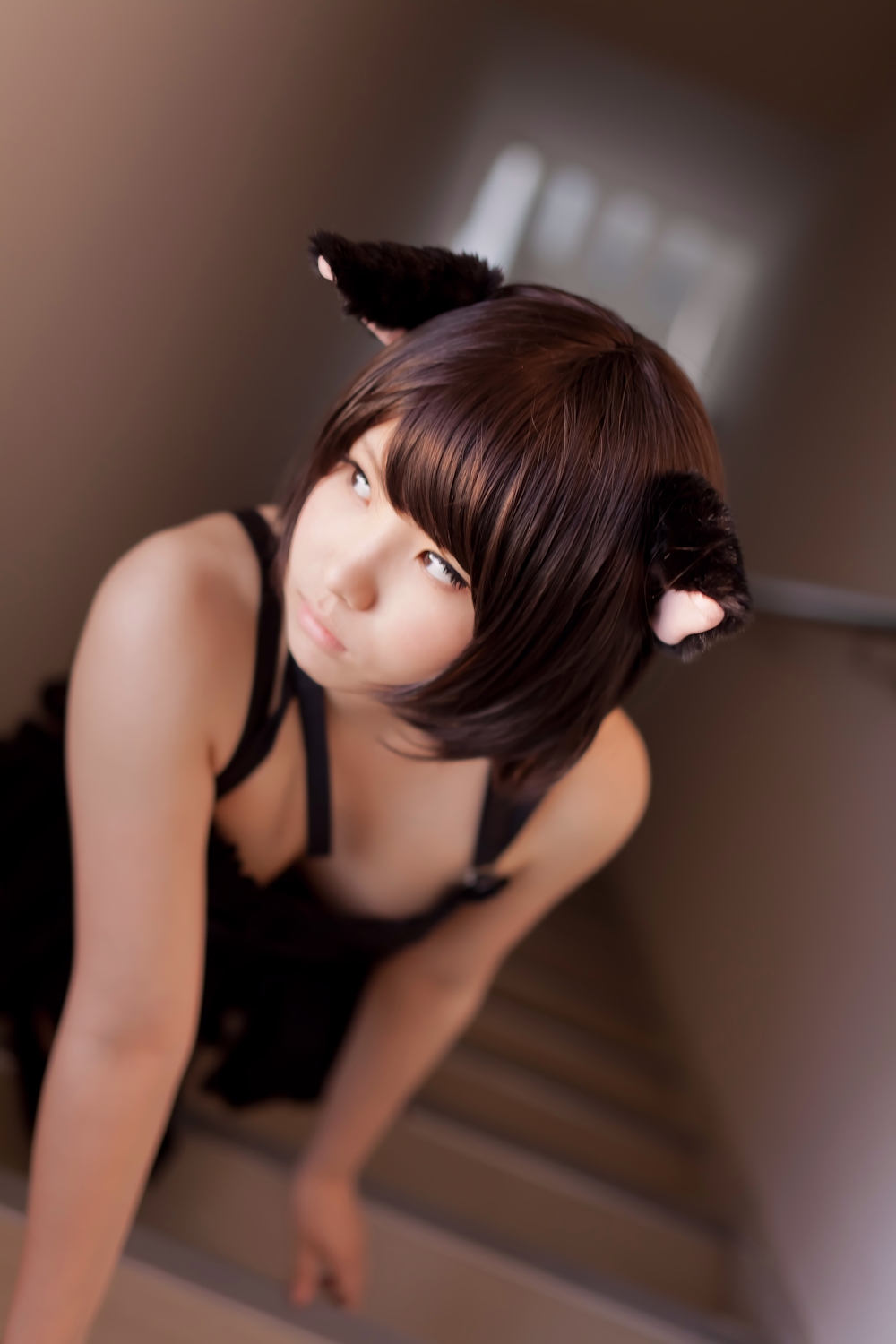 [enako] [enacat black] black silk cat girl(87)